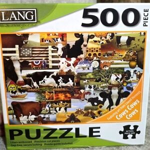 LANG 500 Pc Herreros Cows Cow Puzzle